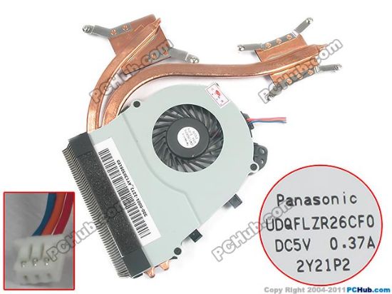 Picture of Sony Vaio SVE14A Series Cooling Fan   UDQFLZR26CF0, Fan with Heatsink
