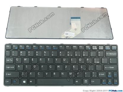Picture of Sony Vaio SVE11 Series Keyboard 149036311US, Black "New"