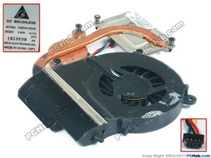 Picture of Delta Electronics KSB06105HB Cooling Fan  6043B0116601, DC5V 0.40A,  Heatsink fan