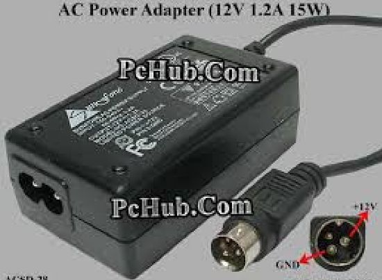 Picture of Other Brands Sunfone AC Adapter 5V-12V ACSD-28, 12V 1.2A, 3-pin, 2-prong