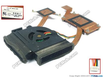 Picture of Lenovo ThinkPad Edge E420 Cooling Fan  P/N:60.4MH14.001, w45x5x6, 5V 0.4A, Heatsink fan