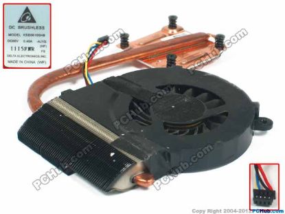 Picture of HP Pavilion G6 series Cooling Fan  657145-001, 5V, Heatsink fan