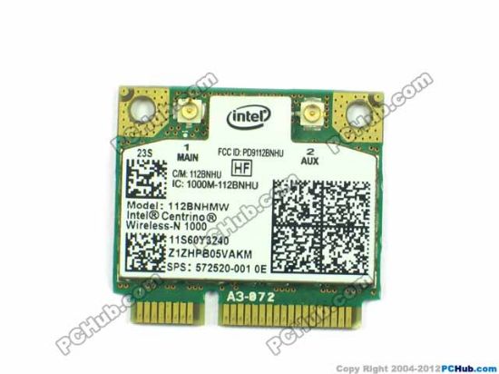 Picture of Lenovo ThinkPad Edge E420 Wireless LAN Card 60Y3251, 11n