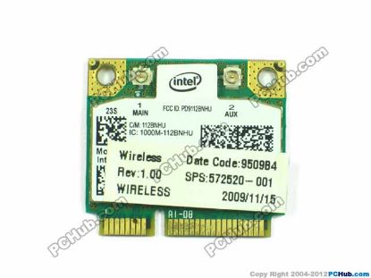 Picture of Lenovo ThinkPad L510 Series Wireless LAN Card P/N: 60Y3203