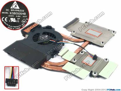 Picture of HP Pavilion dv6-6000 Series Cooling Fan  650797-001, 5V Heatsink fan