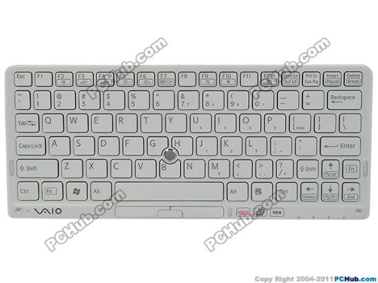 Picture of Sony Vaio VPCP Series Keyboard US, White