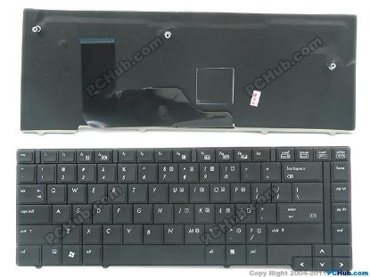 Picture of HP EliteBook 8440p Series Keyboard 812-00886-00A, (No Pointing Stick)