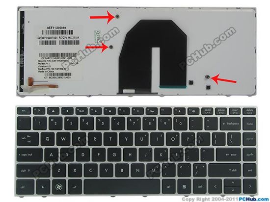 Picture of HP ProBook 5330m Keyboard 650377-001, US, with Backlit "New"