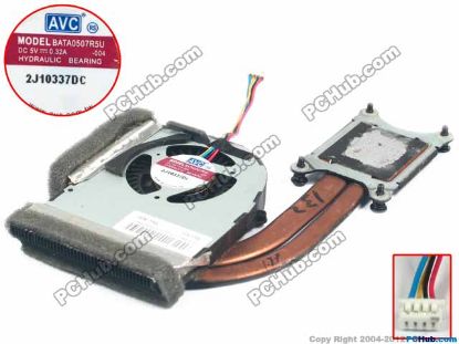 Picture of Lenovo ThinkPad T420 Series Cooling Fan  -004, w30x4x4, 5V 0.40A