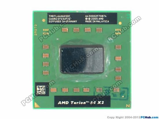 Picture of AMD TMDTL64HAX5DC CPU (Old Type) 2x512KB
