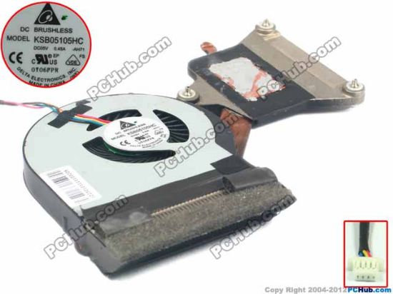 Picture of Lenovo V470 Series Cooling Fan  AH71, w60x4x4, 5V 0.45A, Heatsink Fan 