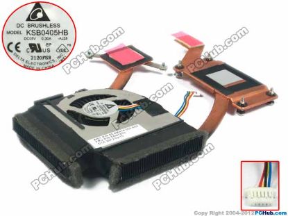 Picture of IBM ThinkPad E420 Cooling Fan  AJ28, 5V 0.30A, heatsink fan