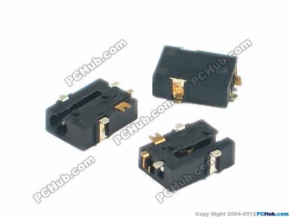 Picture of UPH Jack & Plug Jack- DC Mini 2.5x0.5mm, Size= 9x6x3mm