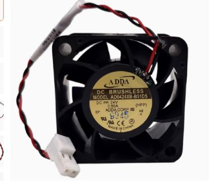 Picture of ADDA AD0424XB-B51DS Server - Square Fan G, (HFP), sq40x40x28, 2w, DC 24V 0.5A 