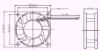 Picture of YS-6020-12010-3W 12V 0.10A, 60x60x20mm, 3 wire Yushi YS6020B12H Server-OEM Fan