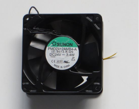 Picture of SUNON PMD2412AMB4-A Server - Square Fan (2).B513.R.GN, sq120x120x38mm, 3-wire, 24V 0.14A