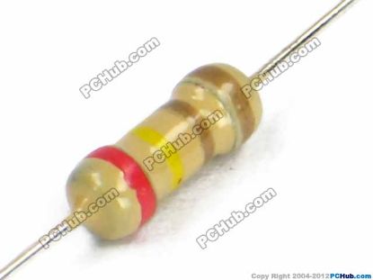 Picture of UPH Resistor Carbon Film 1/4W 1/4W. ±5%. 2.4ohm. 0R-10R
