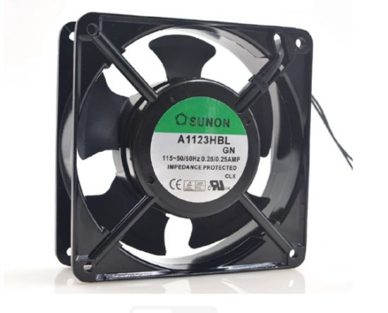 Picture of SUNON SP101A Server - Square Fan 1123HBL.GN, sq120x120x38, 2-wire, 115V 20W