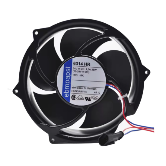 Picture of ebm-papst 6314HR Server - Round Fan 24V36W, Steel, rf172x172x51mm, 2W