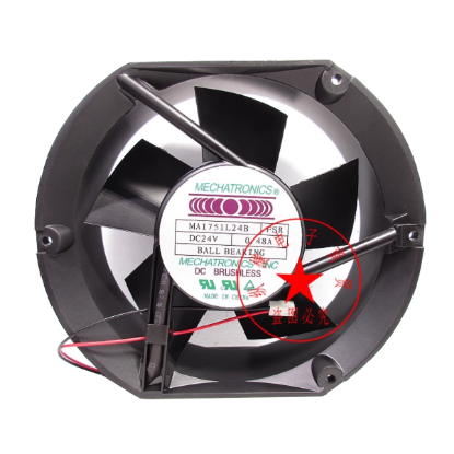 Picture of MECHATRONICS MA1751L24B Server - Round Fan FSR, 24V0.48A, Steel, rf175x150x51mm, 2W, New