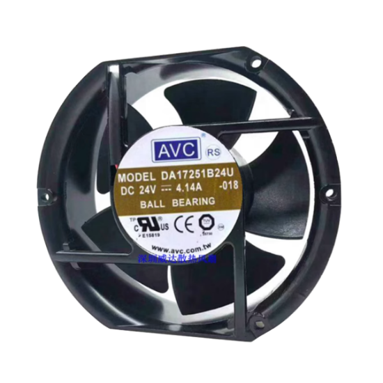 Picture of AVC DA17251B24U Server - Round Fan Steel, -018, rd172x150x51, 2w, DC 24V 4.14A 