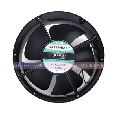 Picture of Kaku KA 2206HA3-2 Server - Round Fan Steel, rd222x222x60, 0w, AC 380V 0.09A