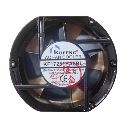 Picture of KUFENG KF17251HA2BL Server - Round Fan Steel, rd172x150x51, 2w, AC 240V 0.22A