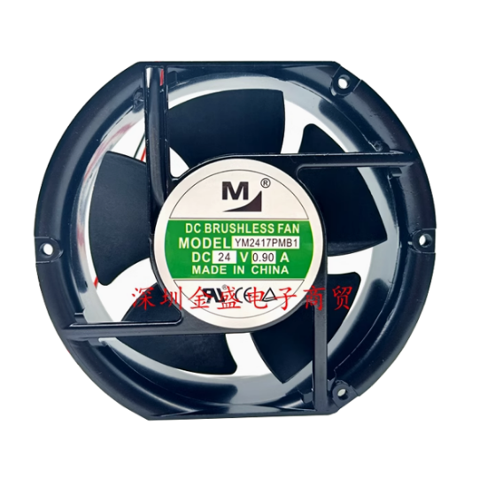 Picture of M / Huaxia Mengtai YM2417PMB1 Server - Round Fan Steel, rd172x150x51, 2w, DC 24V 0.9A