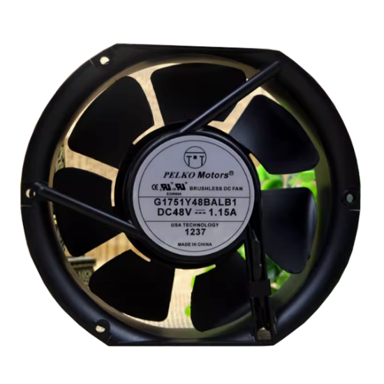 Picture of PELKO G1751Y48BALB1 Server - Round Fan Steel, rd170x150x51, 2w, DC 48V 1.15A
