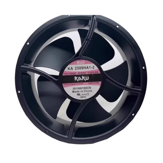 Picture of Kaku KA2509HA1-2 Server - Round Fan KA2509HA1-2, AC 110-120V 0.45A, sq254x254x89mm