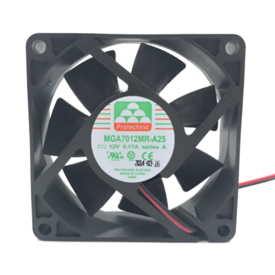 Picture of Protechnic Magic MGA7012MR-A25 Server-Square Fan DC 12V 0.17A 70x70x25mm, 2-wire 