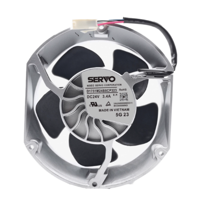Picture of Nidec D1751M24B8CP323 Server - Round Fan 24V3.4A, Steel, rf172x172x51mm, 50x3Wx3P , New