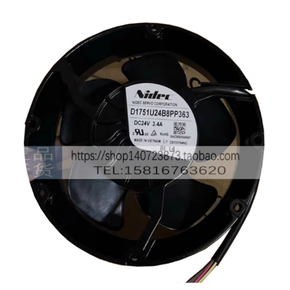 Picture of Japan Servo D1751U24B8PP363, DC 24V 3,4A 171x171x50mm, 4-wire