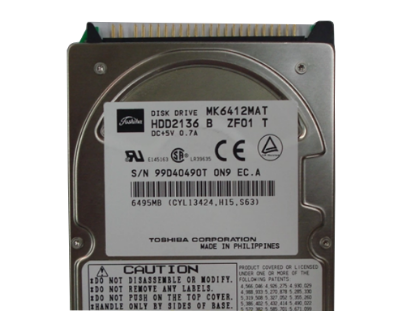 Picture of Toshiba MK6412MAT HDD 2.5" IDE 6GB-10GB 6495MB