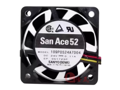 Picture of Sanyo Denki 109P0524A7D04 Server-Square Fan 109P0524A7D04