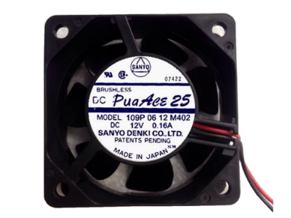 Picture of Sanyo Denki 109P0612M402 Server-Square Fan 109P0612M402