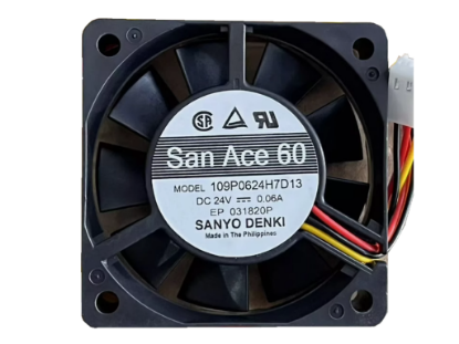 Picture of Sanyo Denki 109P0624H7D13 Server-Square Fan 109P0624H7D13