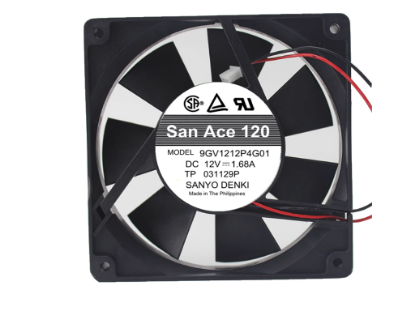 Picture of Sanyo Denki 9GV1212P4G01 Server-Square Fan 9GV1212P4G01