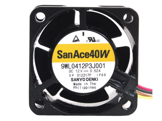 Picture of Sanyo Denki 9WL0412P3J001 Server-Square Fan 9WL0412P3J001