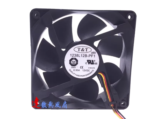 Picture of T&T 1238L12B-PF1 Server-Square Fan 1238L12B-PF1