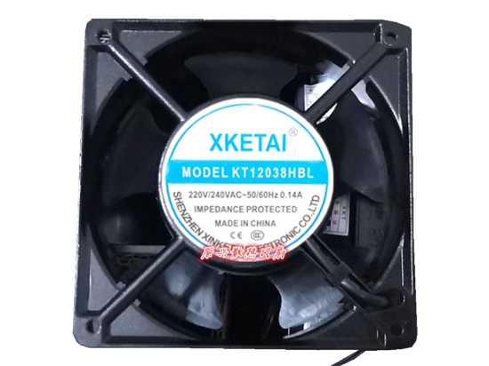 Picture of XKETAI / XINKETAI KT12038HBL Server-Square Fan KT12038HBL