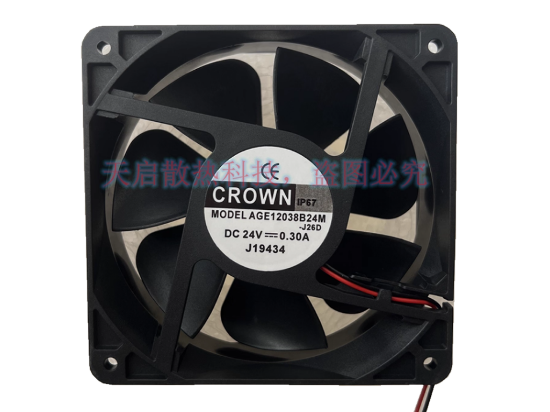 Picture of CROWN AGE12038B24M Server-Square Fan AGE12038B24M