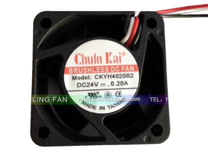 Picture of ChunKai CKYH4020B2 Server-Square Fan CKYH4020B2