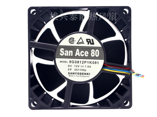 Picture of Sanyo Denki 9G0812P1K081 Server-Square Fan 9G0812P1K081