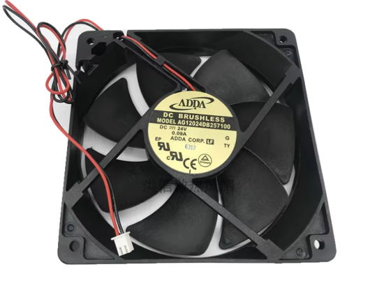Picture of ADDA AG12024DB257100 Server-Square Fan  G, 24V 0.09A, 120x120x25, 120mm, 2-w, 2-P