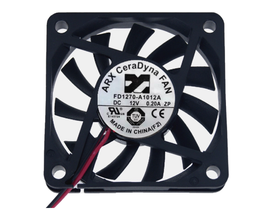 Picture of ARX FD1270-A1012A Server-Square Fan DC 12V 0.20A, 70x70x10mm, 2-Wire