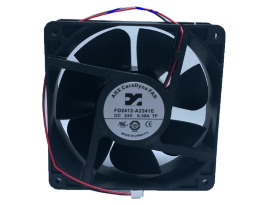 Picture of ARX FD2412-A2241E Server-Square Fan DC 24V 0.30A, 120x120x38mm, 120mm, 2-Wire 2-Pin