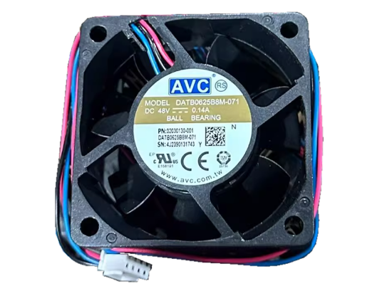Picture of AVC DATB0625B8M Server-Square Fan  -071, DC 48V 0.14A, 60x60x25mm, 3-Wire