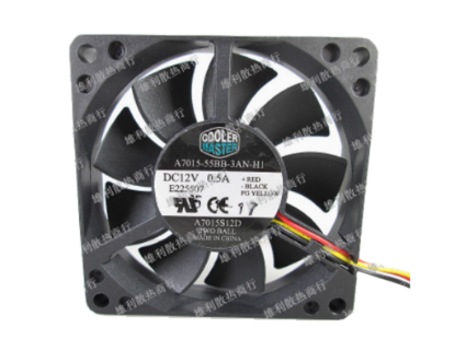 Picture of Cooler Master A7015-55BB-3AN-H1 Server-Square Fan A7015-55BB-3AN-H1