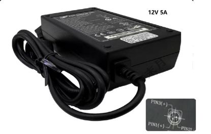 Picture of FSP Group Inc FSP060-DIBAN2 DC 12V 5A 3 Pin DIN IEC C14  AC Adapter 13V-19V